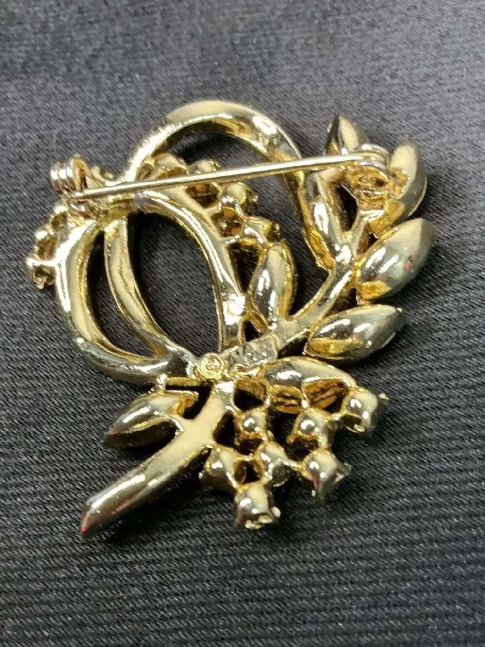 Vintage Alfred Philippe Lavender Borealis Amethyst Rhinestone Flower Brooch